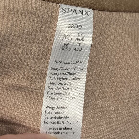 Spanx Women's Smooth Bra-llelujah Lightly Lined Crossback Bra 38DD Beige Nude - Picture 14 of 15